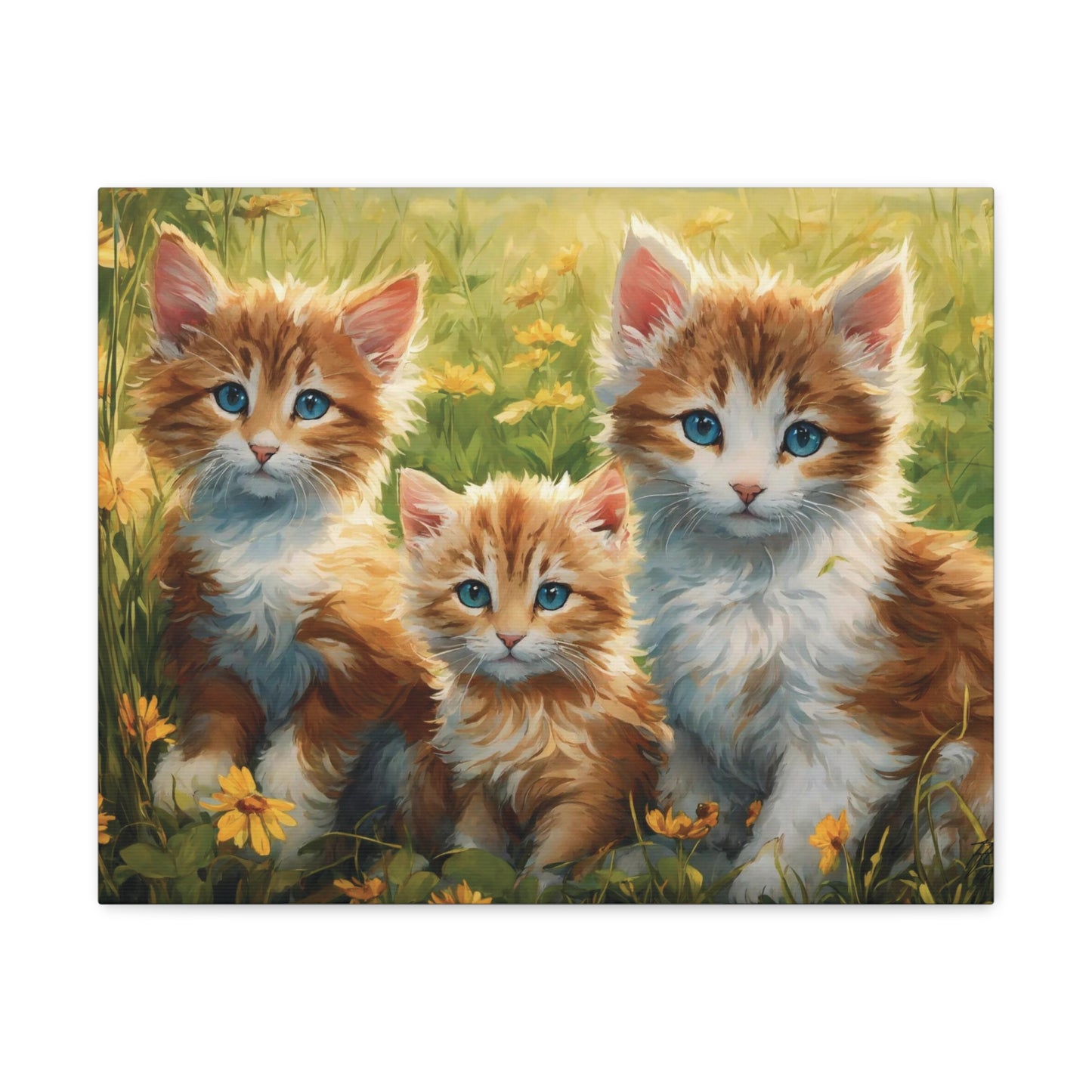 “Three Little Kittens in a Field of Daisies”