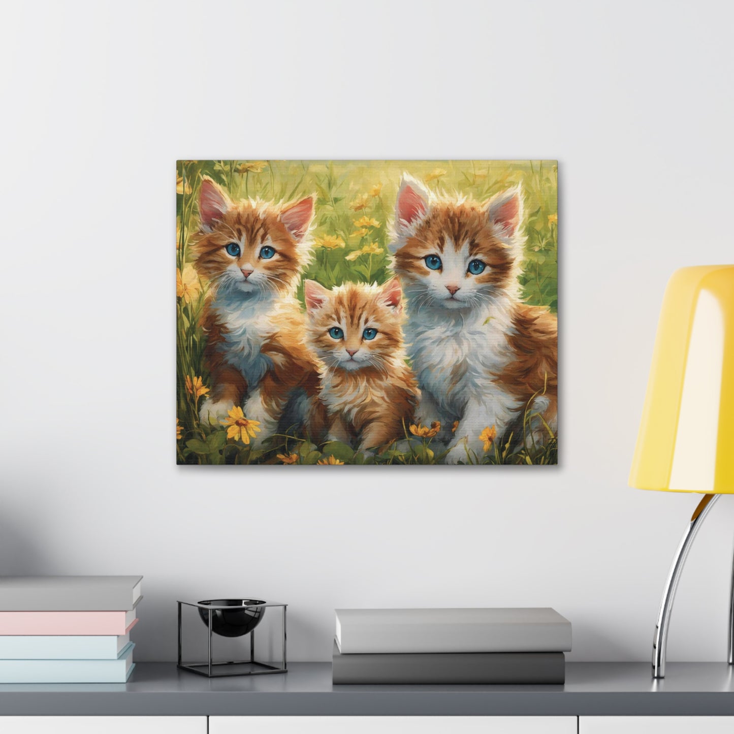 “Three Little Kittens in a Field of Daisies”