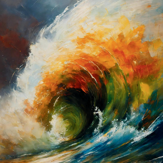 "Tempestuous Dance of A Furious Wave"