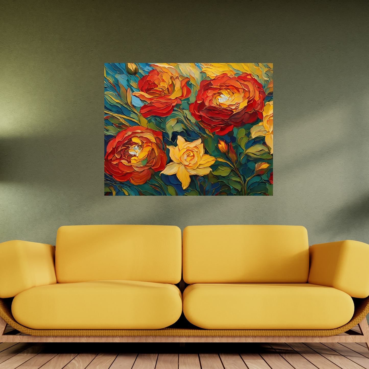 "Van Gogh's Rose Garden"