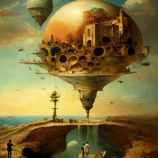 "Whimsical Realms: The Surreal Convergence"