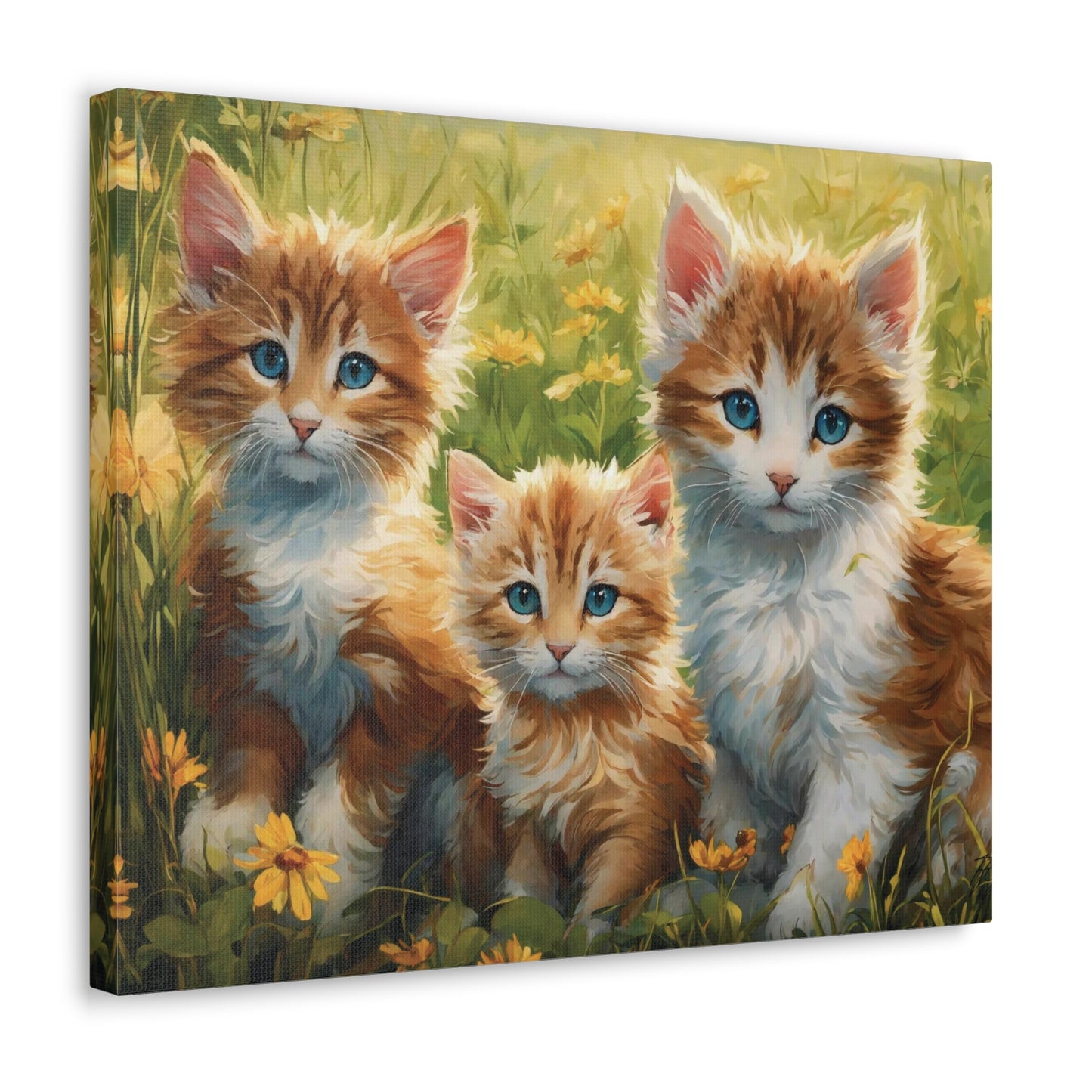 “Three Little Kittens in a Field of Daisies”