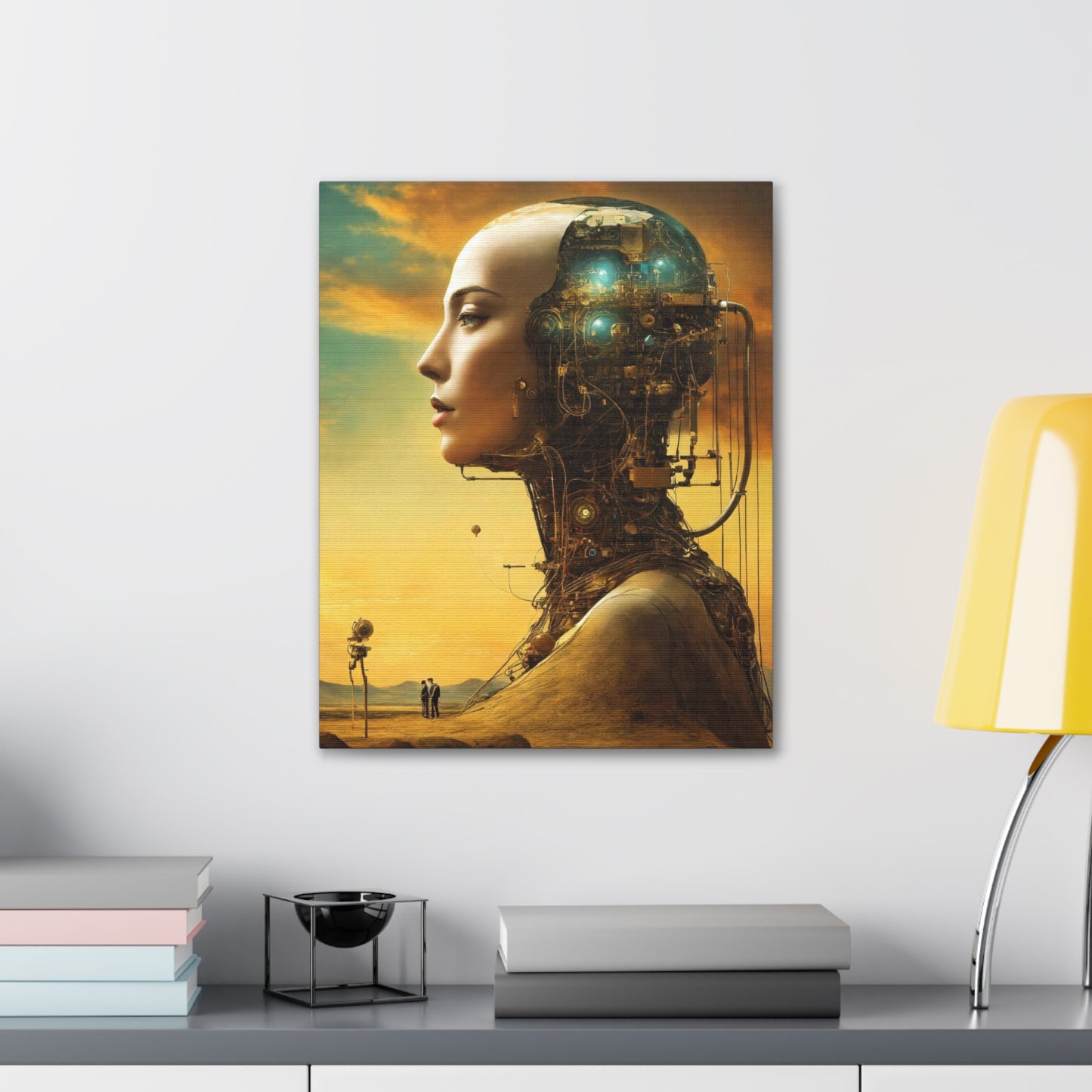 "Synthetic Sphinx: A Surreal Portrait of AI Ascension"