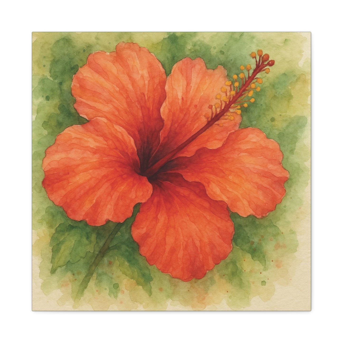 Hibiscus in Fiery Orange