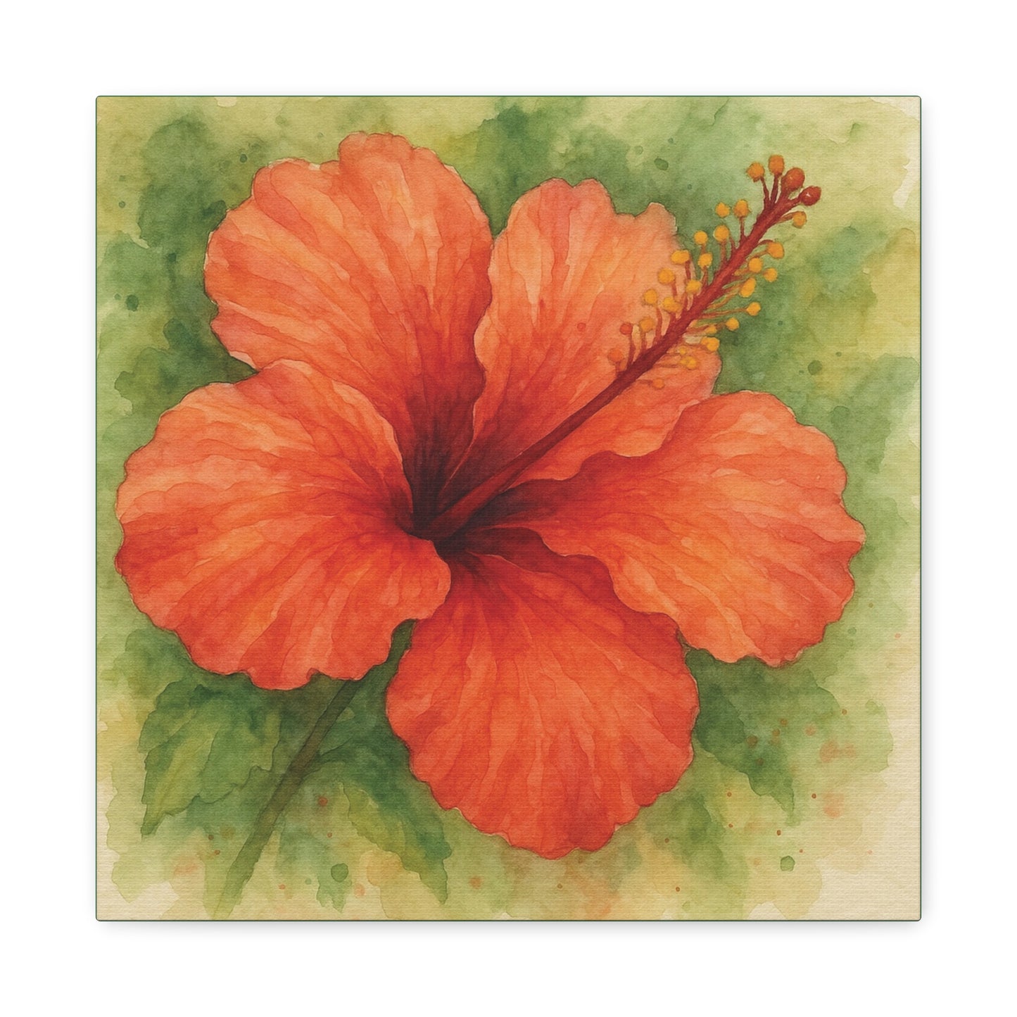 Hibiscus in Fiery Orange
